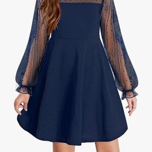Amazon Navy Blue Kids Formal Dress